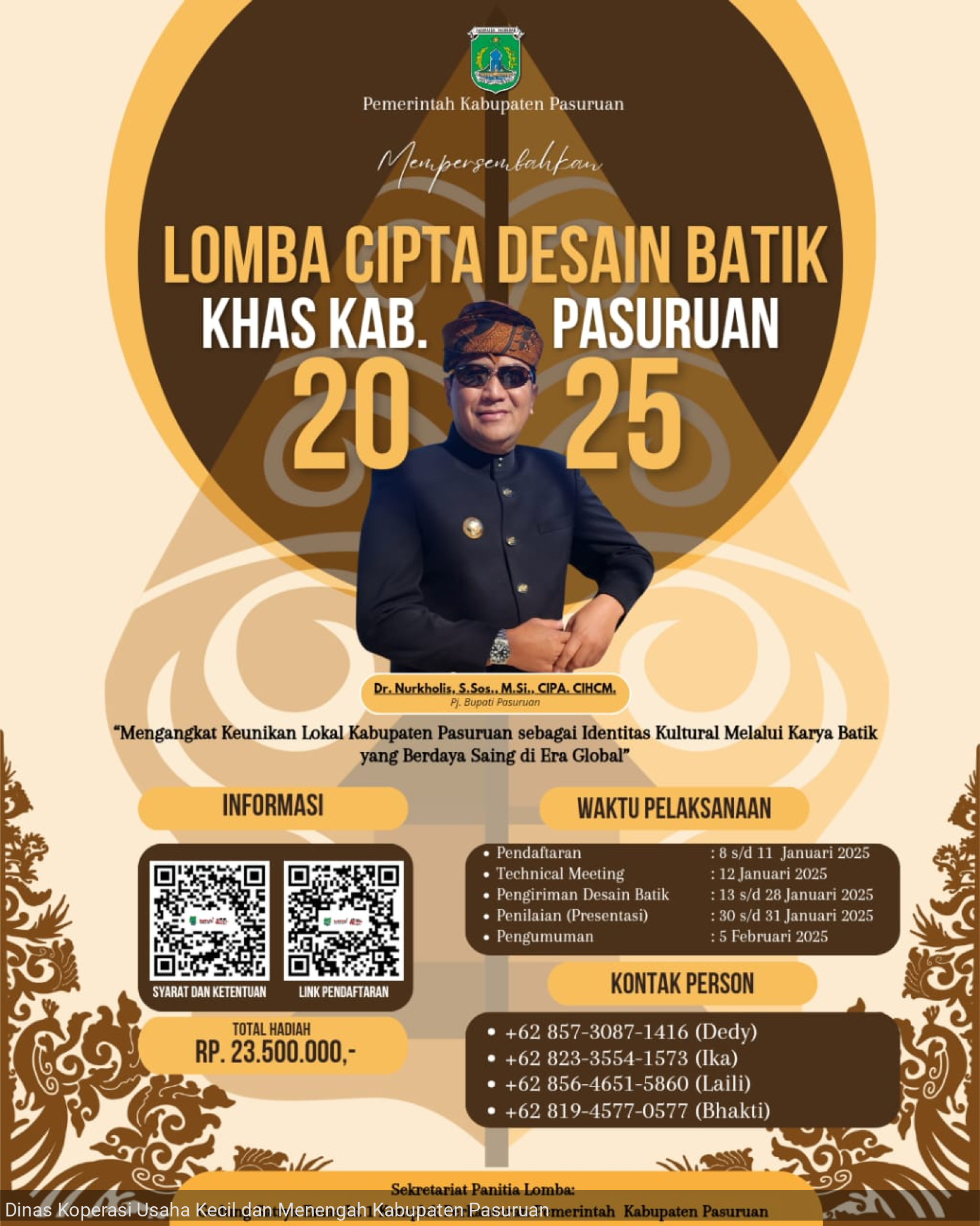 *✨ Lomba Cipta Desain Batik Khas Kabupaten Pasuruan 2025! ✨*