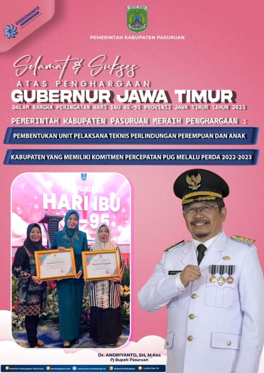 Selamat dan Sukses atas Penghargaan Gubernur Jawa Timur